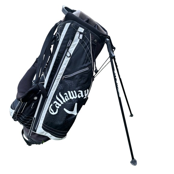 Callaway XTT Xtreme Golf Stand Bag Black White Lightweight Dual Strap Carry Golf - Picture 2 of 16